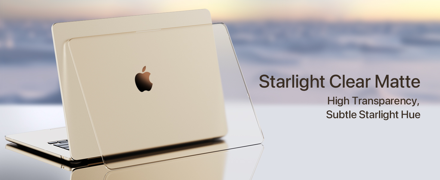 MacBook Air M4 スターライト Amazon.com: DONGKE Clear Glitter Case for MacBook Air 15 Inch M5